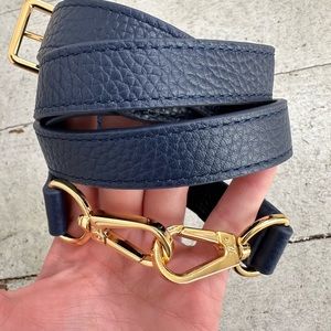 Louis Vuitton Blue Gold Tone Hardware Strap